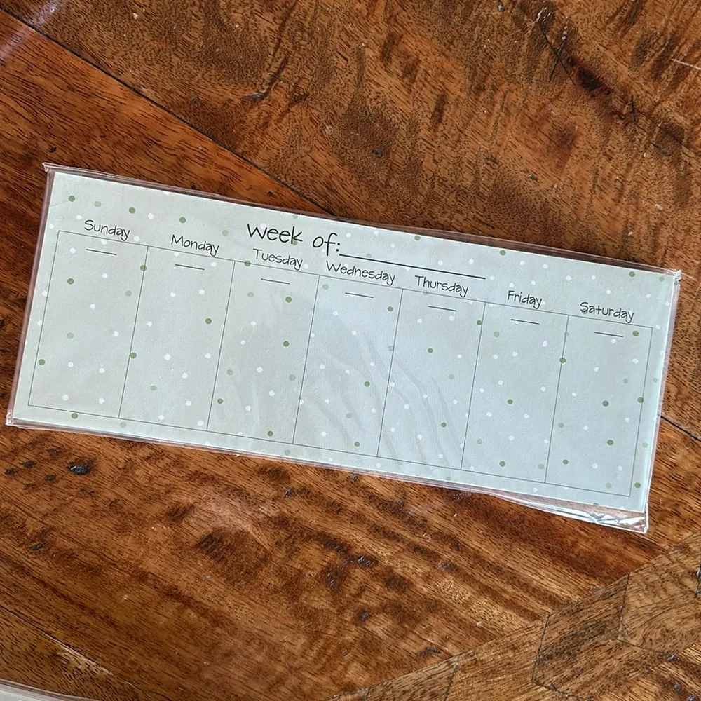 Blank Weekly Padded Calendar Sheets Pack of 52